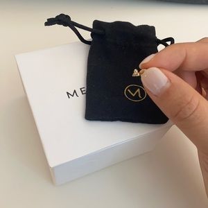 Mejuri single mini lotus stud